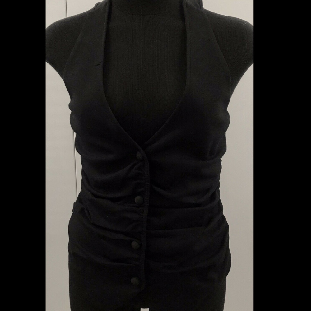 EXPRESS Design Studio Black Vest sz 2 (XS)
